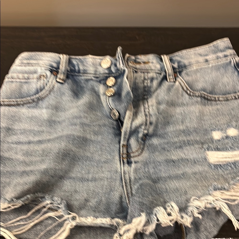 PacSun Blue Jean Shorts Distressed Vintage high rise